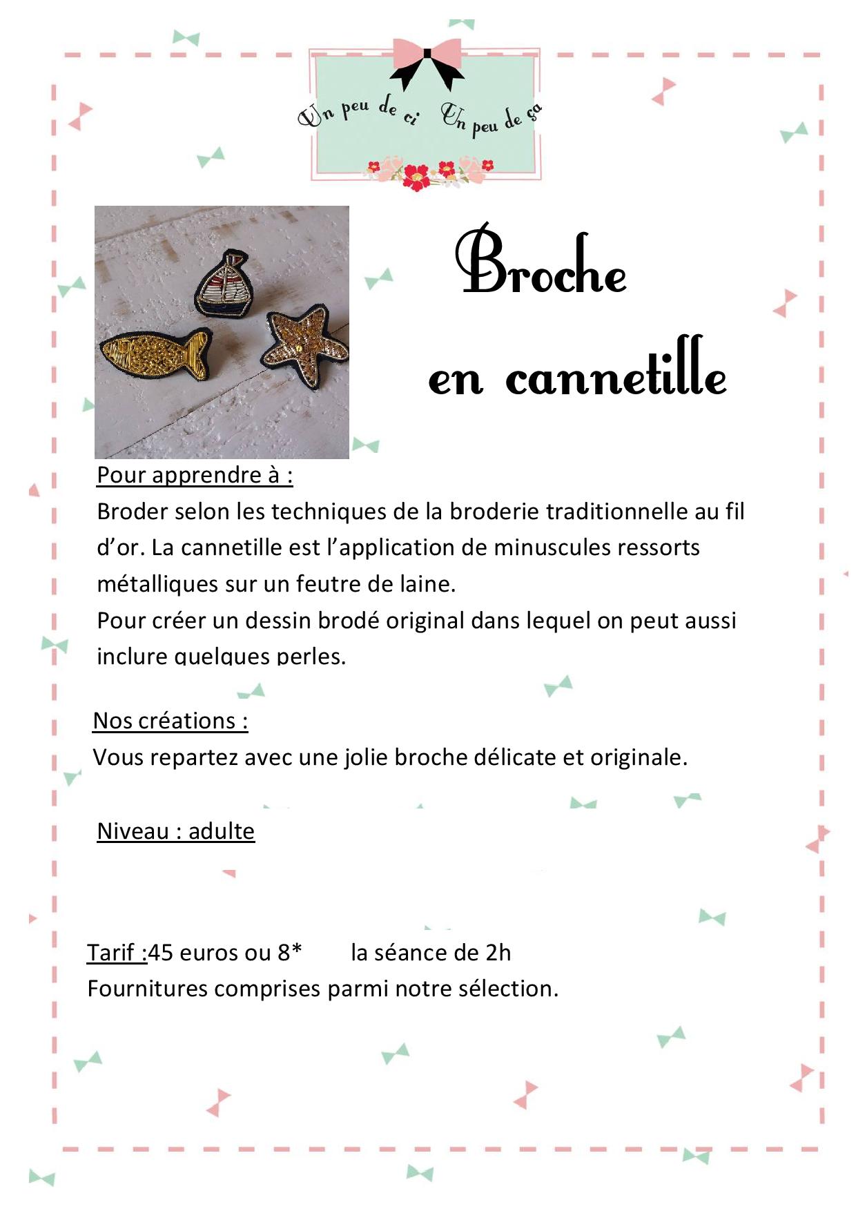 atelier cannetille granville broche